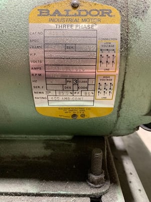 9" x 12" Polymer Systems #912-ESRL, Press Side Granulator, 190 sq.in. Screen Area, 3.6 sq.ft. Bin capacity - Image 3