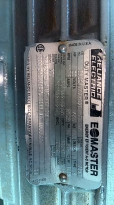 20 HP 1175 RPM Relaince, Frame 286T, TEFC, 1.15 service factor - Image 2