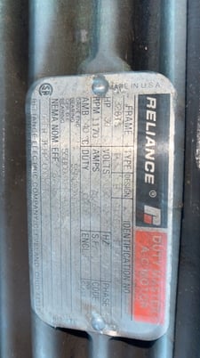 30 HP 1170 RPM Reliance, Frame 326TC, TEFC, 460 Volts - Image 2