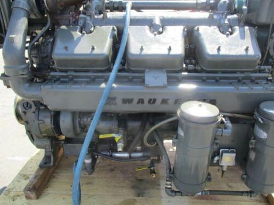 Waukesha #L1616DSU, diesel engine, 12 cylinder, good condition - Image 9