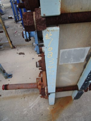 113 sq.ft., Alfa-Laval, A10-BFG, utilized in Vitamin C prodution, 150 psi, Titanium plates - Image 2