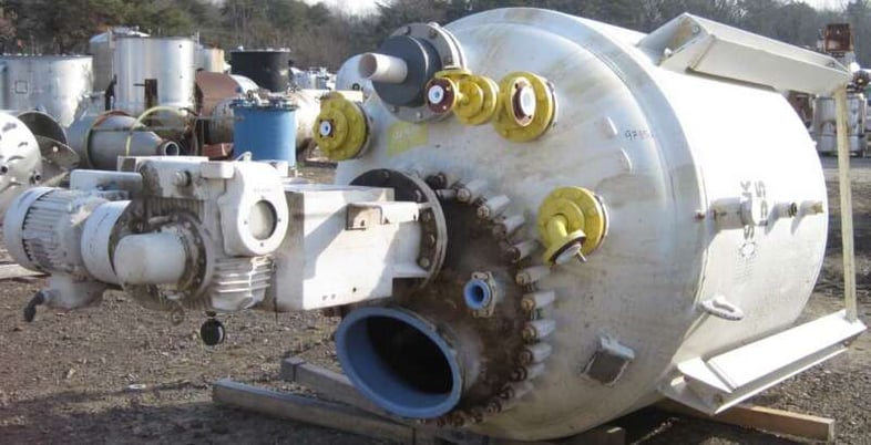 750 gallon Pfaudler, glass lined, 100 psi FV Int, 90 psi jacketed, 5 HP agitator, #1270686 - Image 1