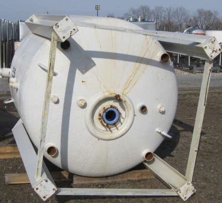 750 gallon Pfaudler, glass lined, 100 psi FV Int, 90 psi jacketed, 5 HP agitator, #1270686 - Image 3