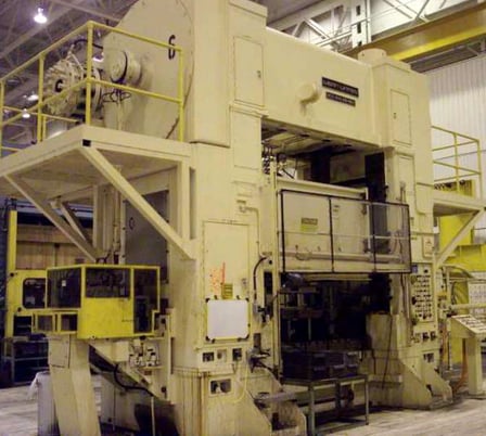 600 Ton, Warco #SC2-600-96-48, straight side double crank, 8" stroke, air clutch/brake, 30-60 SPM, 96" x 48" - Image 1