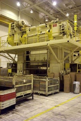 600 Ton, Warco #SC2-600-96-48, straight side double crank, 8" stroke, air clutch/brake, 30-60 SPM, 96" x 48" - Image 5