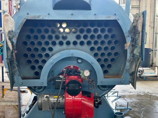80 HP Williams & Davis, firetube steam boiler, 150 psig MAWP, reconditioned - Image 4