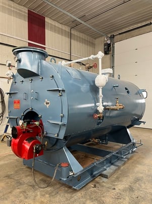 80 HP Williams & Davis, firetube steam boiler, 150 psig MAWP, reconditioned - Image 6