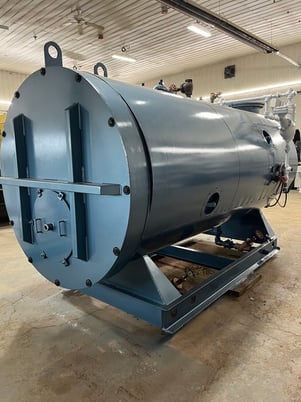 80 HP Williams & Davis, firetube steam boiler, 150 psig MAWP, reconditioned - Image 7
