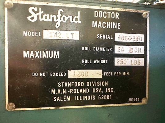 24" Roll doctor machine, Stanford - Image 6
