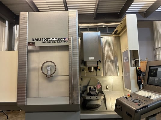 DMG, Mori Deckel Maho #DMU-50-eVolution, 5-Axis, 20" X, 16.5" Y, 15" Z, MillPlus, 18000 RPM, Cat 40, 47 HP - Image 1