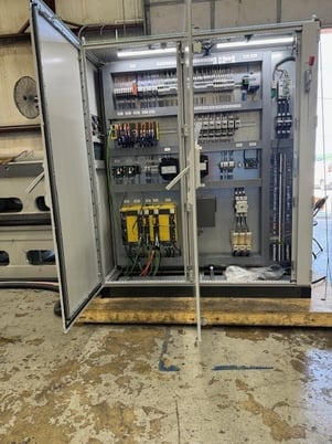 28" x 120" Abbott #A24120, roll grinder, 30" x 2"-4" x 12" grinding wheel, infeed ballscrew, 2024 - Image 7