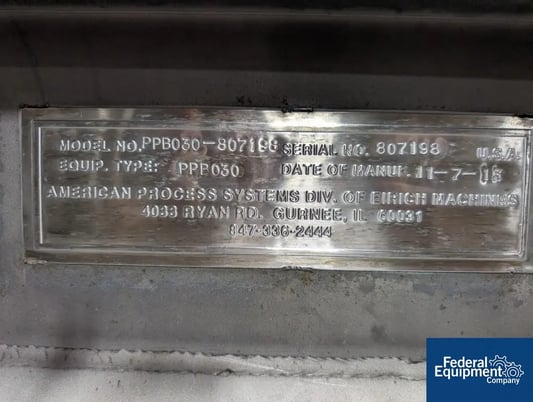 30 cu.ft. American Process #PPB030-807198, Single Shaft Paddle Blender - Image 2