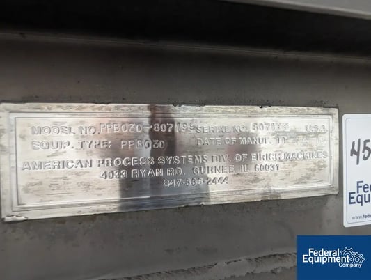 30 cu.ft. American Process #PPB030-807199, Single Shaft Paddle Blender - Image 2