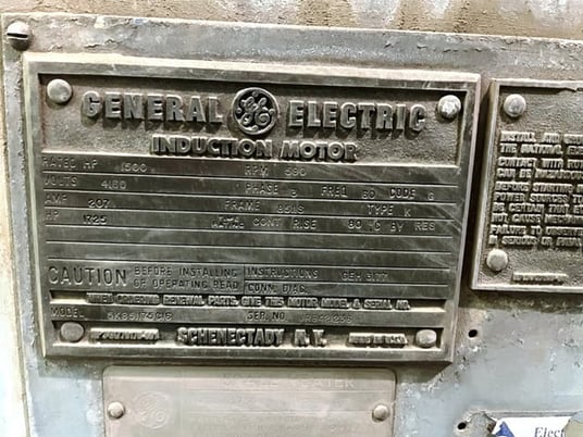 1500 HP 600 RPM General Electric, Frame 8511S, DPSB, 4160 Volts - Image 4