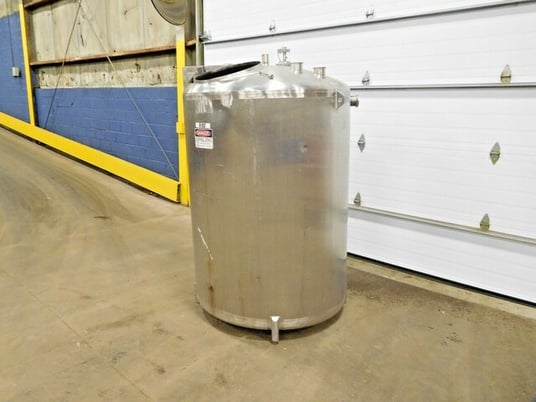 400 gallon Cherry Burrell, Stainless Steel tank with mixing blade, 50" dia. x 54" straight wall - Image 3