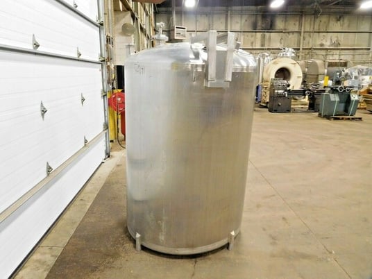 400 gallon Cherry Burrell, Stainless Steel tank with mixing blade, 50" dia. x 54" straight wall - Image 7