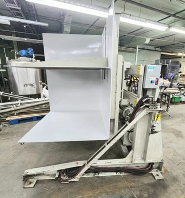Cascade #40G-SLI, free standing, single clamp, 180&deg; hydraulic pallet inverter, up to 4000 lb. - Image 1