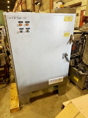 200 liter Henschel #FM200, high intensity mixer, 50/25 HP 2 speed motor, 3 tier blades, 1996 - Image 3
