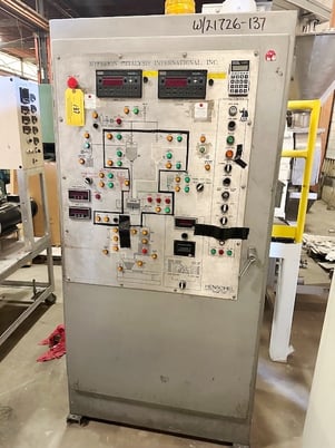 200 liter Henschel #FM200, high intensity mixer, 50/25 HP 2 speed motor, 3 tier blades, 1996 - Image 4