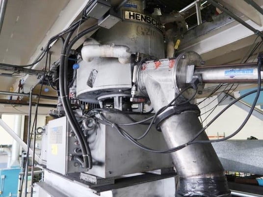 200 liter Henschel #FM200, high intensity mixer, 50/25 HP 2 speed motor, 3 tier blades, 1996 - Image 6