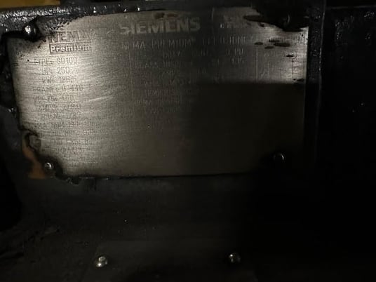 250 HP 1780 RPM Siemens, Fr. B440, 460 Volts, Squirrel Cage, EOK - Image 1
