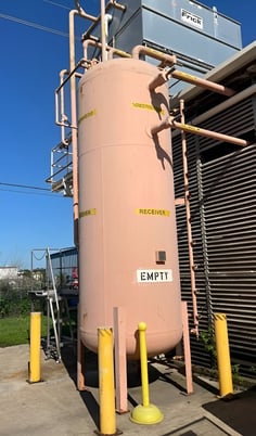 Frick #VHPTSR-60-178 Vertical High Pressure Thermosyphon Receiver for R-717 Ammonia Refrigerant, 2013 - Image 1