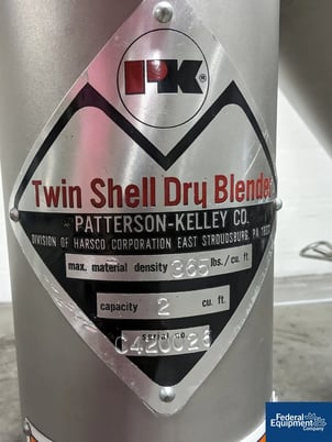 Patterson-Kelley Co Twin Shell Dry Blender Station, serial #C420026 - Image 2