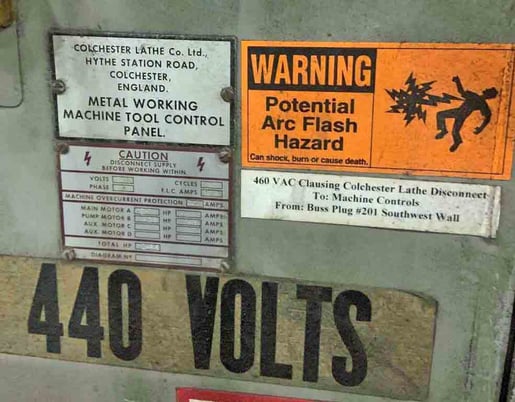 21" x 120" Clausing Colchester Engine Lathe - Image 3