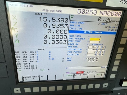 Takisawa #TS-3000 YS, Multi Axis CNC Lathe, Fanuc 21i-B Control, 2022, TS-3000 YS - Image 10