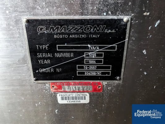 Mazzoni #TVA/A, biller log cutter, approx 4.5" centers, set up for 9" logs, 1984 - Image 2