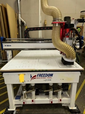 Freedom Patriot (DMS) #F-37-4-8-7CLV-XX, 4' x 8' CNC router, Fagor Control, Becker vacuum pump, 2018 - Image 9