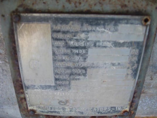 5728 sq.ft., 130 psi shell, 440 psi tube, EFCO, heat exchanger, 260&deg;F shell, 285&deg;F tube - Image 1