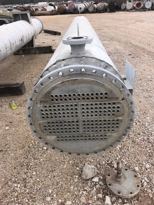745 sq.ft., 150 psi shell, 150 psi tube, Sisterville Tank Works, heat exchanger, 320&deg;F shell, 305&deg;F tube - Image 1
