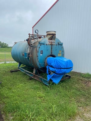 250 HP Superior Boiler Works # aztec-boiler-burner-unit-5-x-1, steam boiler, 150 psi, 1991 - Image 1