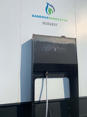 225 KW Generac #MGG350N2, natural gas generator, sound attenuated enclosure, 4 hours, 2014 - Image 3