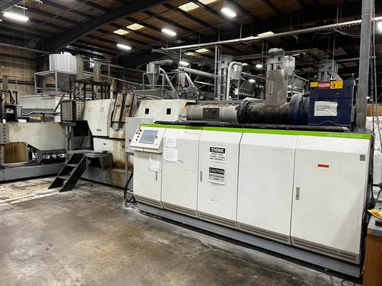 Purui #SJ200/200, dual stage 8" single screw pelletizing system, spiral feeding conveyor, 2018 - Image 7