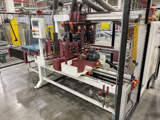 5 Spindle, J & P Machines #6V2HD2GC, Boring-Feed Through Machine, 100 PSI, 32 mm centers, PLC Control, 2 HP - Image 2