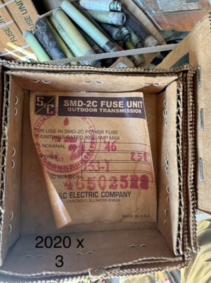 S & C Electric Co #SMD-2C, 46 KV fuses, 20-250 amp, new & used - Image 10