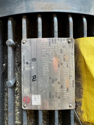 50/12.5 HP 1790/895 RPM U.S. Motors, Frame 365T, TEFC, 460 Volts, New Surplus - Image 1