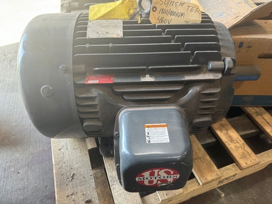 50/12.5 HP 1790/895 RPM U.S. Motors, Frame 365T, TEFC, 460 Volts, New Surplus - Image 2