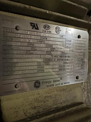 7.5 HP 1765 RPM General Electric, 230/460 Volts, Squirrel Cage, electrically OK - Image 1