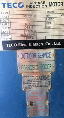 1020 HP 1188 RPM Teco, Frame 500B, induction motor, 4160 Volts, 2009 - Image 6