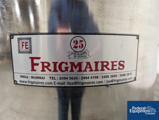 30 gallon Frigmaires Mix Tank, Stainless Steel, 20" Diameter x 30" Straight Side, 1 HP - Image 2