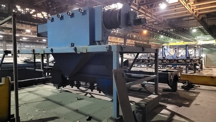 BCP Wheelabrator, 9-wheel autoblast machine with roll line, 2001 - Image 2