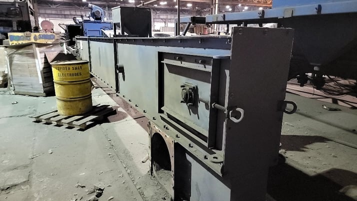 BCP Wheelabrator, 9-wheel autoblast machine with roll line, 2001 - Image 3