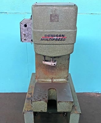2 Ton, Denison #A, Hydraulic C-Frame Press, 3" Stroke, 5" Throat, 11.5" x 8.5" Bed Size - Image 4
