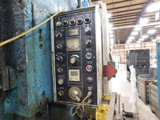 86 Ton, Heller/Sutherland #Mark-88, single crank hydraulic gap frame press, 5.9" stroke - Image 5