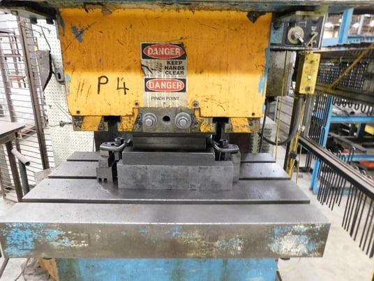 86 Ton, Heller/Sutherland #Mark-88, single crank hydraulic gap frame press, 5.9" stroke - Image 6
