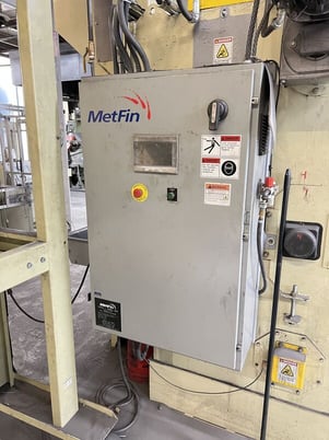 6 cu.ft. Metfin #Series-I-600" batch type shot blast w/dust collector & shaker table - Image 4