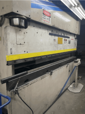 100 Ton, Wysong #MTH100-120, Hydraulic Press Brake, 10' overall, 8" stroke, 7" throat, 1998 - Image 4
